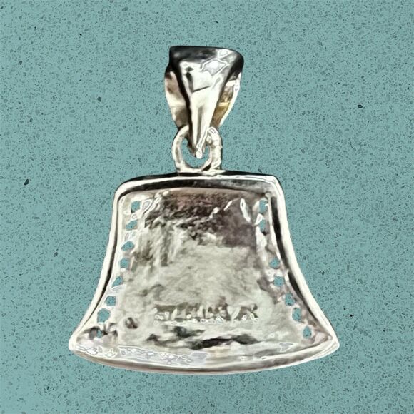 Vtg Sterling Silver AK Pendant Mosaic Lab Opal Inlay CZ Accents Artisan Design - Picture 2 of 9